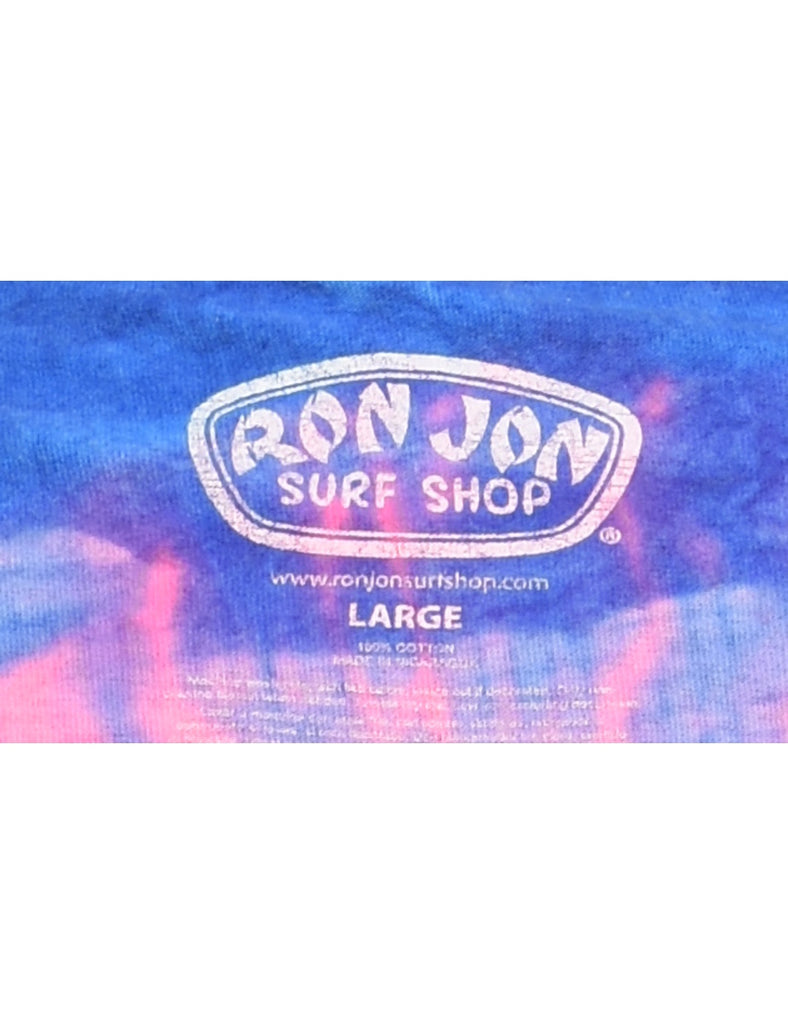 Tie Dyed Cocoa Beach Multi-Colour Printed T-shirt - L