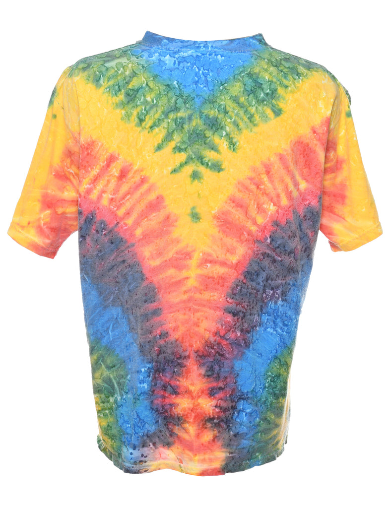 Tie Dyed Myrtle Beach Printed T-shirt - XL