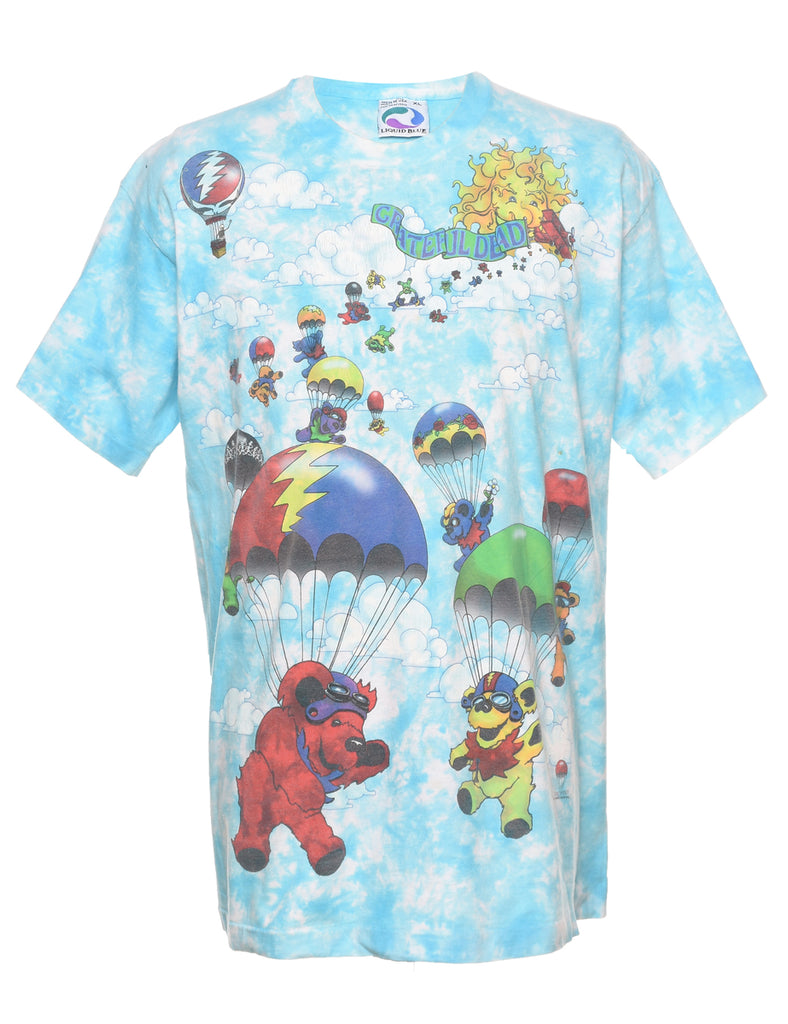 Tie Dyed Printed T-shirt - XL