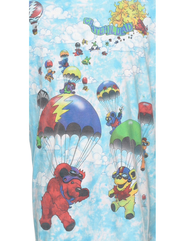 Tie Dyed Printed T-shirt - XL
