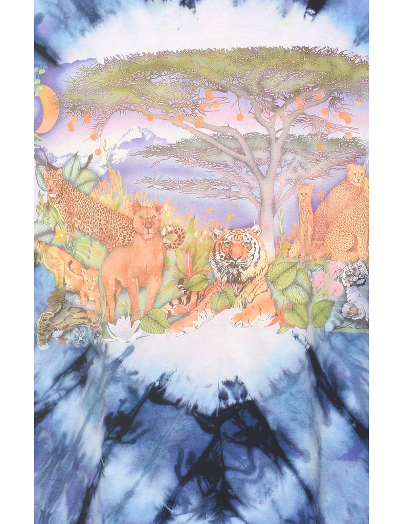 Tiger Design Animal Design T-shirt - XL