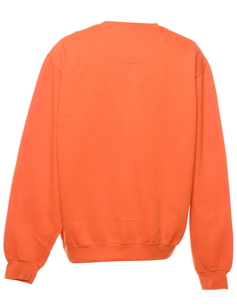 Tigers Clemson Orange Printed Sweatshirt - L