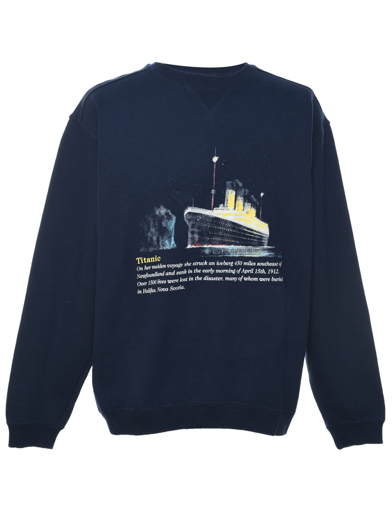 Titanic Printed Sweatshirt - L
