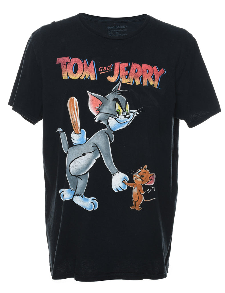 Tom And Jerry 1990s Cartoon T-shirt - XL