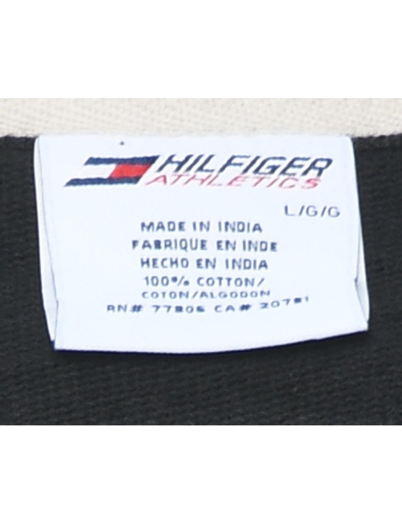 Tommy Hilfiger Black 1990s Sleeveless Sweatshirt - L