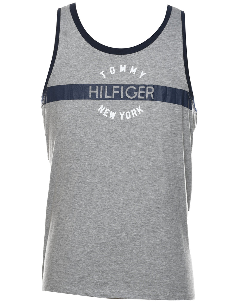 Tommy Hilfiger Grey & Red 1990s Vest - S