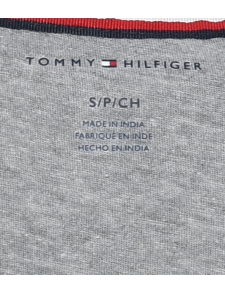 Tommy Hilfiger Grey & Red 1990s Vest - S