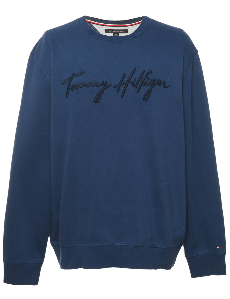Tommy Hilfiger Navy Printed Sweatshirt - XXL