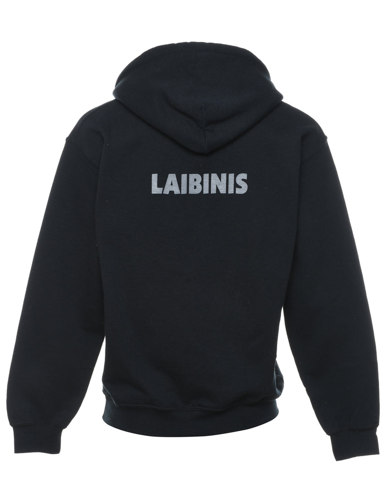 TRMS Black & Red Printed Hoodie - S