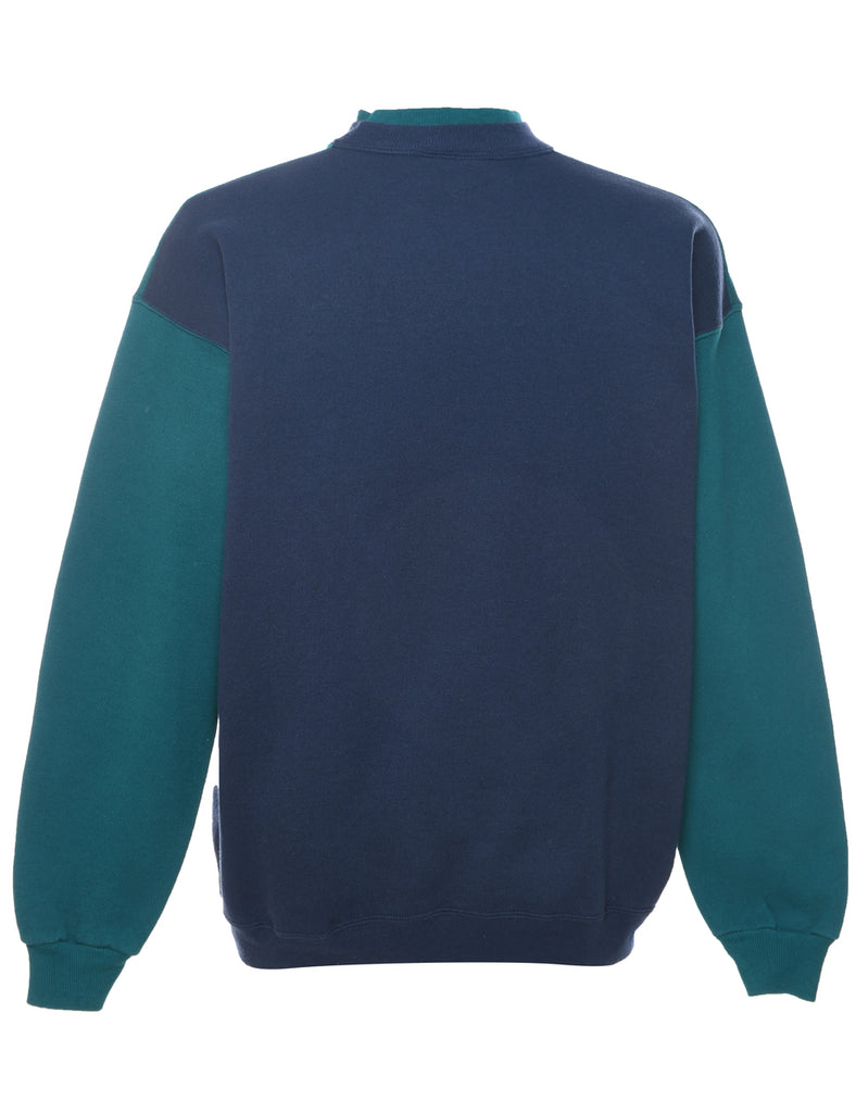 Two Tone Plain Sweatshirt - L