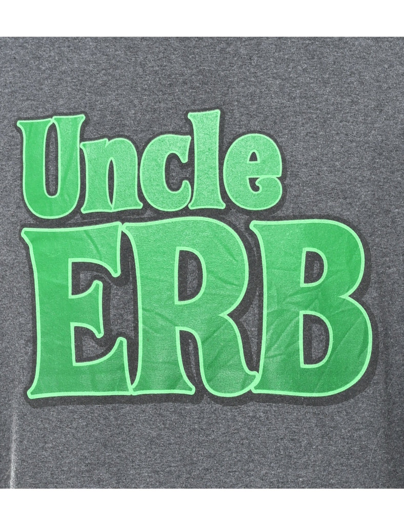 Uncle ERB Printed Grey & Green T-shirt - XL