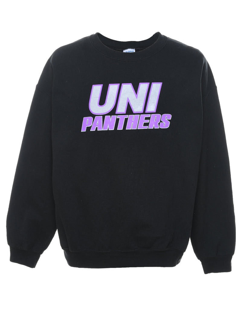 Uni Panthers Black & Purple Printed Sweatshirt - XL