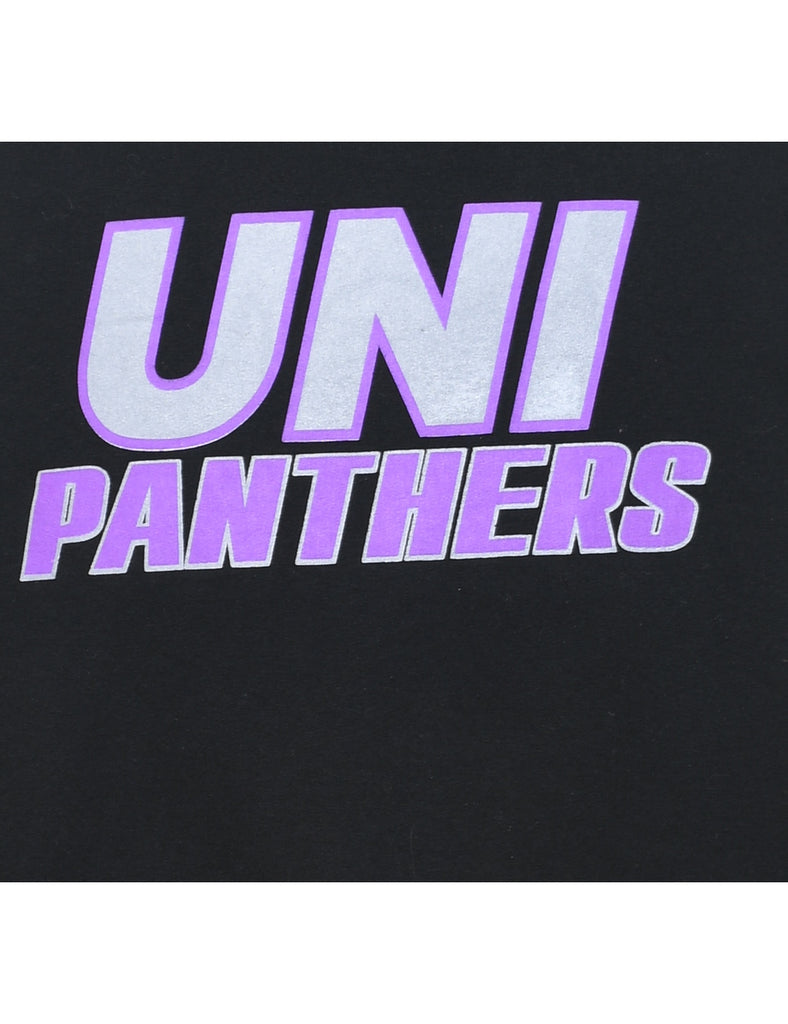 Uni Panthers Black & Purple Printed Sweatshirt - XL