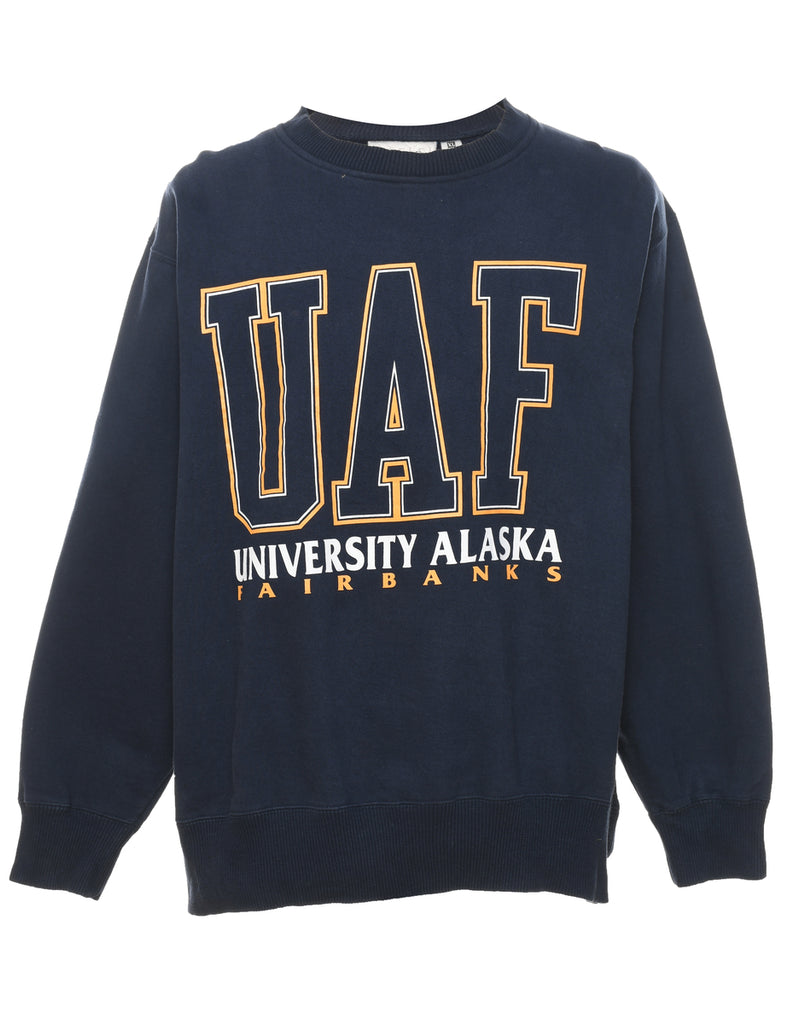 University Alaska Fairbanks Printed Sweatshirt - XL