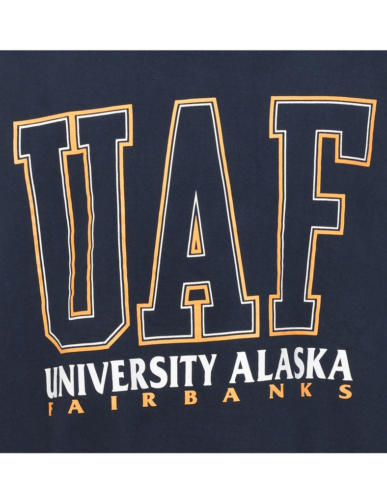 University Alaska Fairbanks Printed Sweatshirt - XL