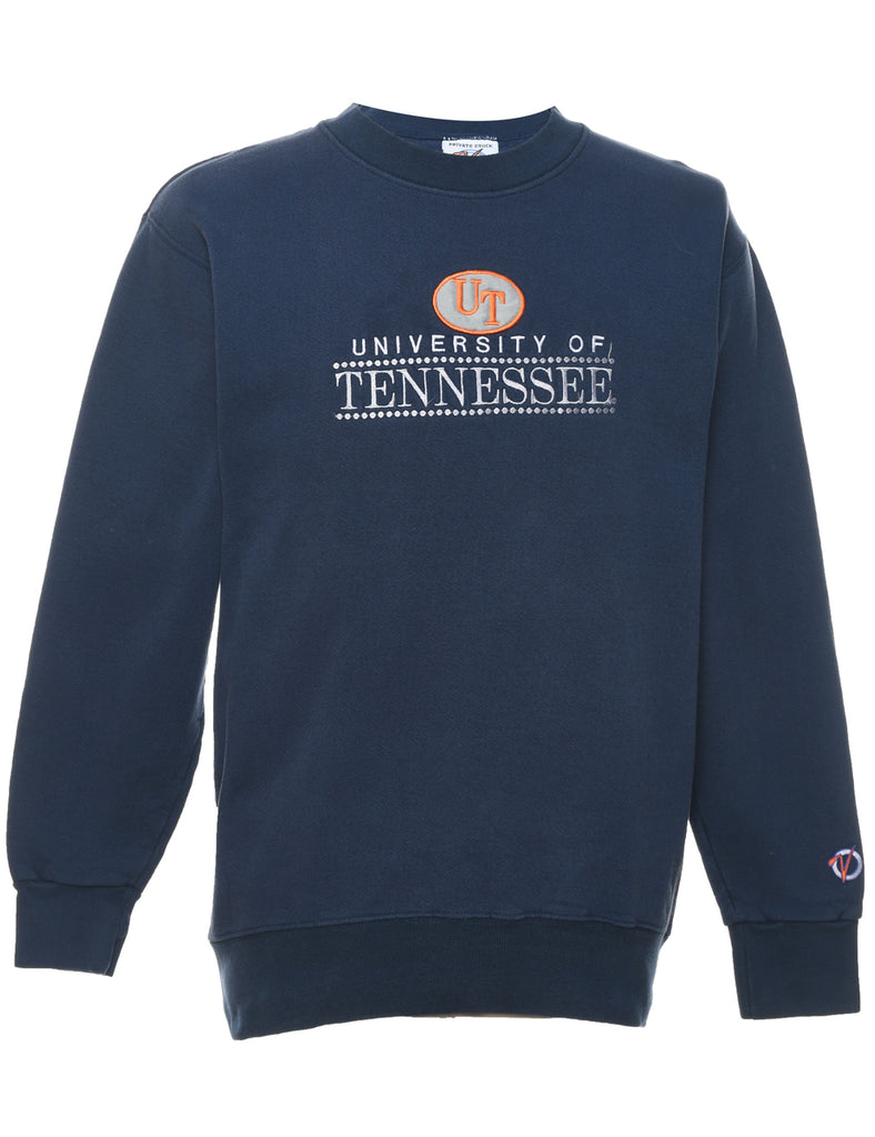 University Of Tennessee Embroidered Navy Sweatshirt - M