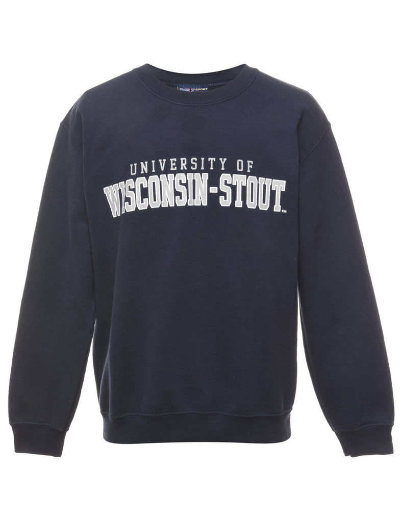 University Of Wisconsin Stout Printed Sweatshirt - S