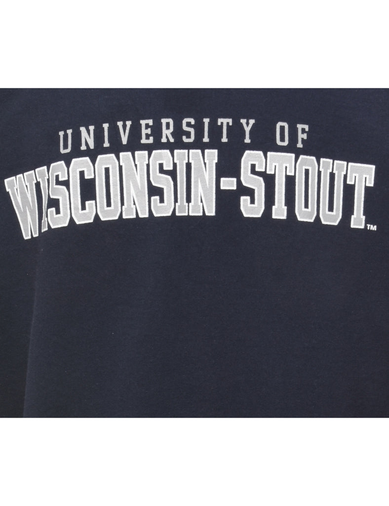 University Of Wisconsin Stout Printed Sweatshirt - S