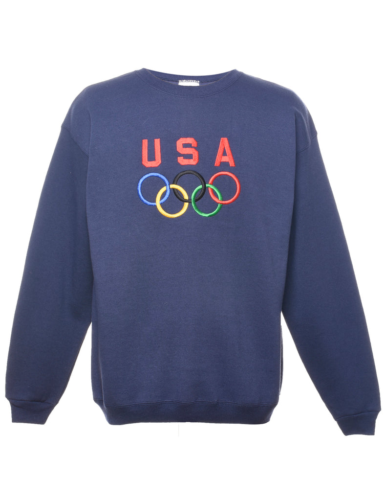 USA Embroidered Sweatshirt - M