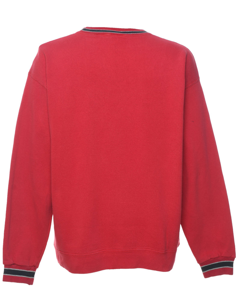 USA Olympic Printed Maroon Sweatshirt - L