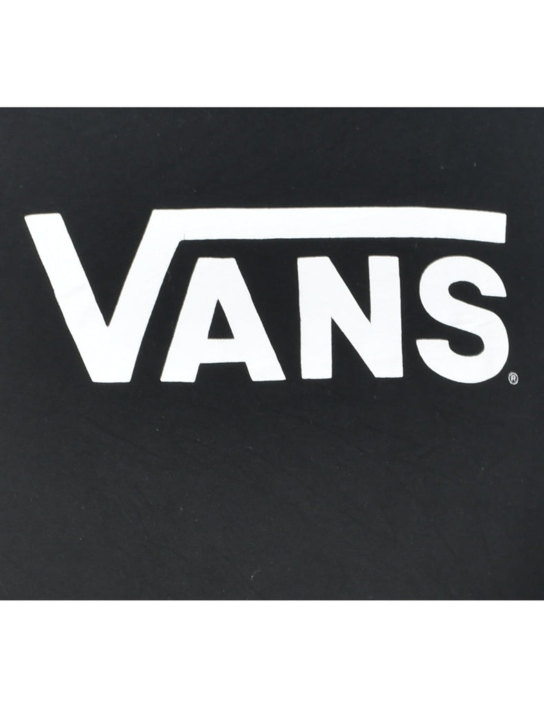 Vans Black Printed T-shirt - XL
