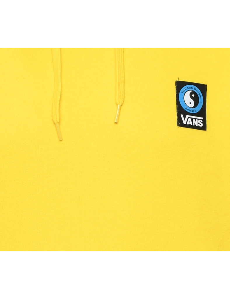 Vans Printed Yellow Graphic Hoodie - L