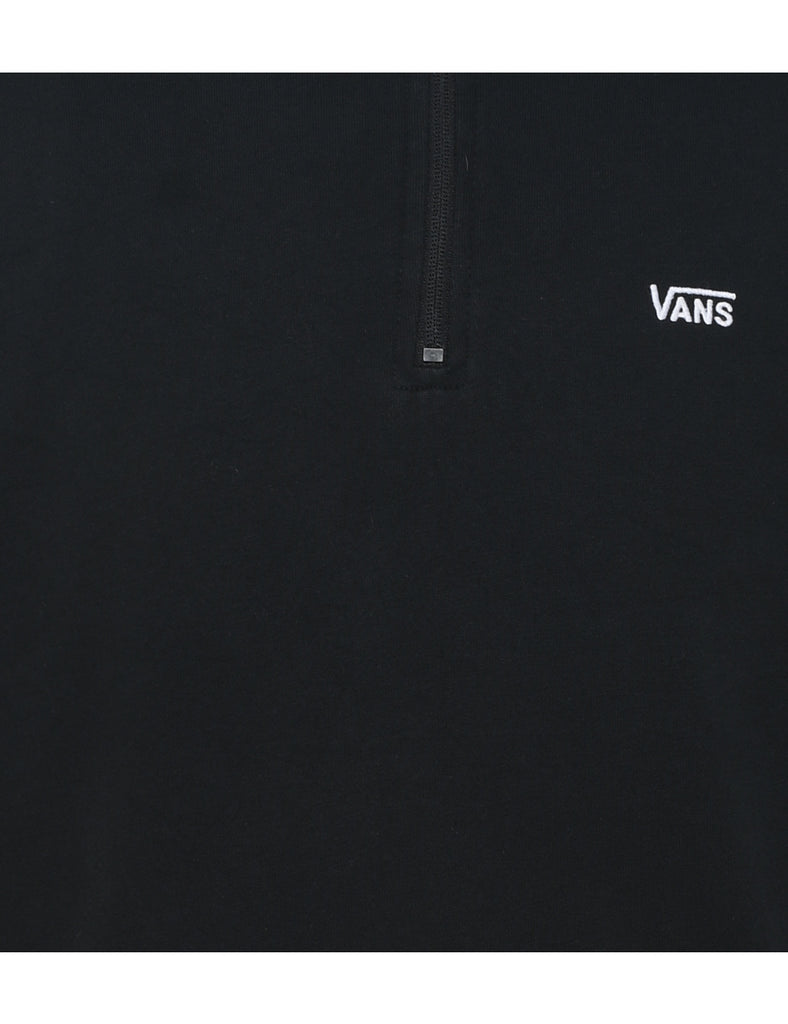 Vans Quarter-Zip Checked Sweatshirt - XL