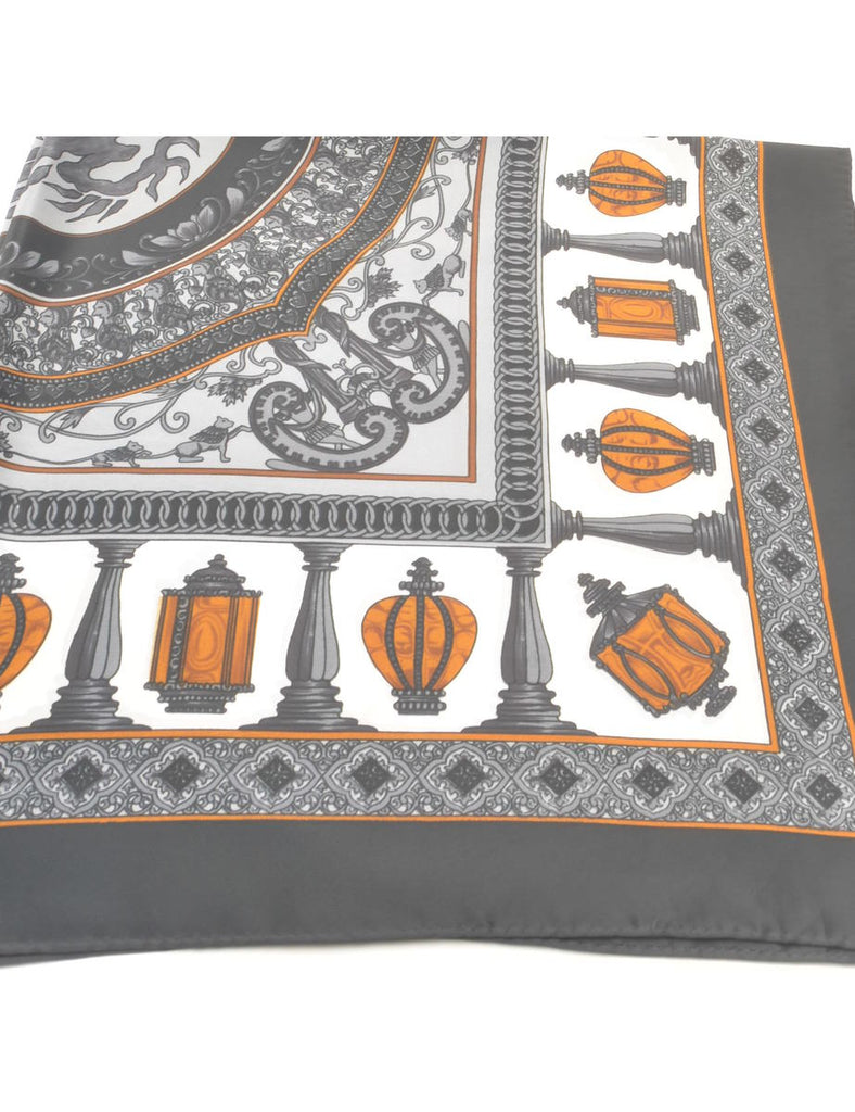 Versace Style Print Head Scarf - M