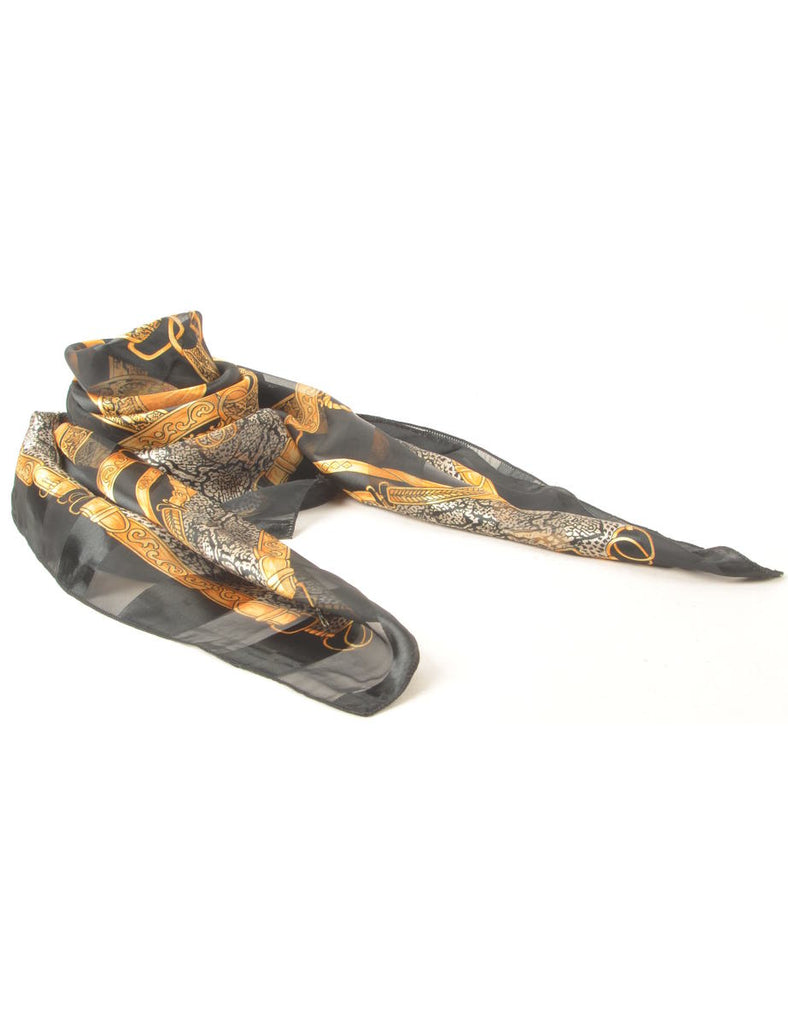 Versace Style Print Scarf - L