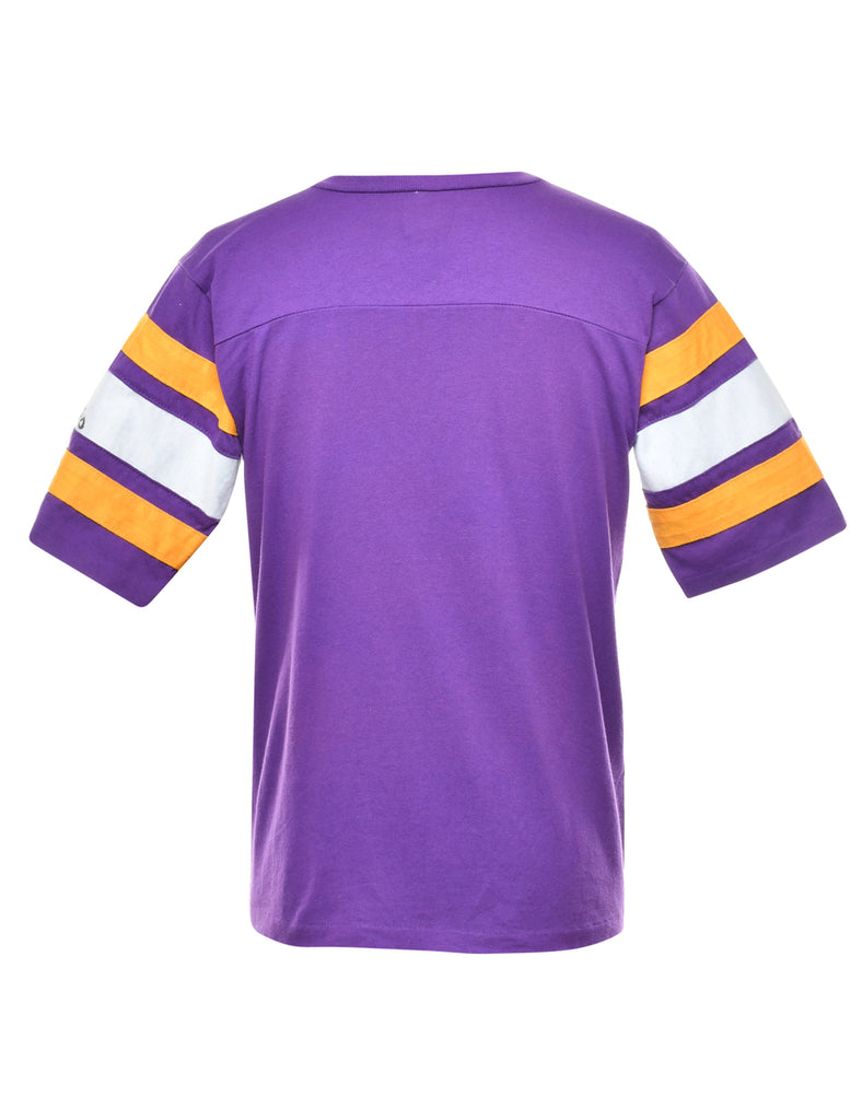 Vikings Minnesota Printed T-shirt Signed by Cris Carter - S