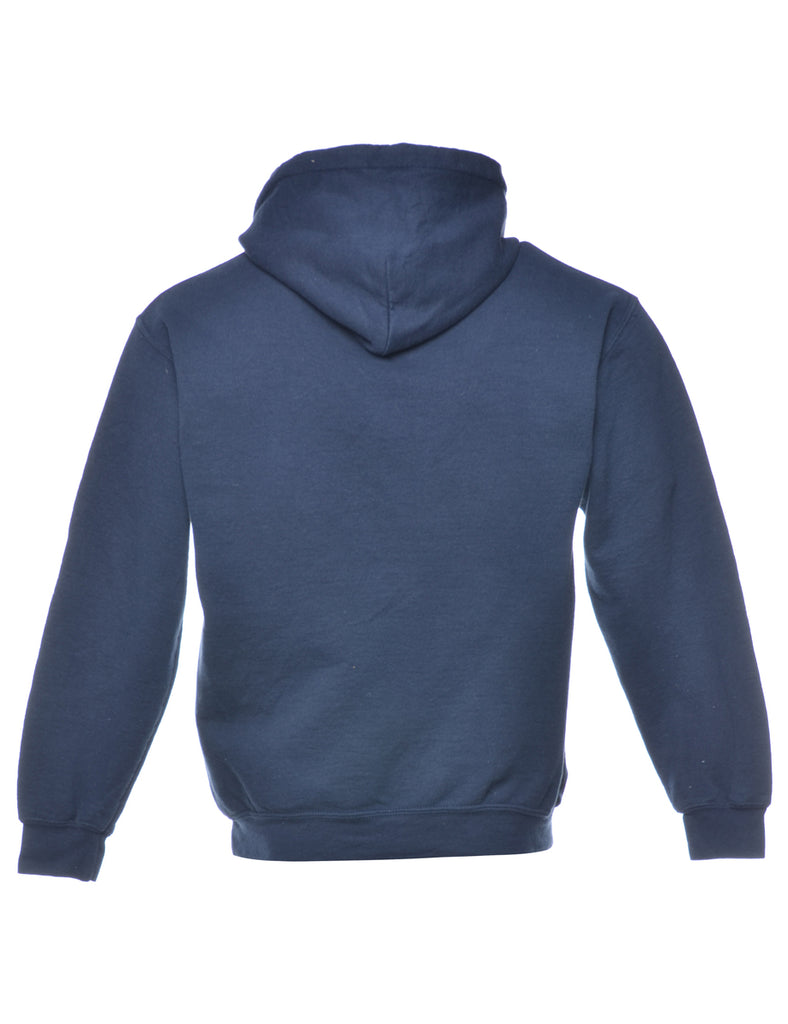 Virginia Blue Printed Sweatshirt - M