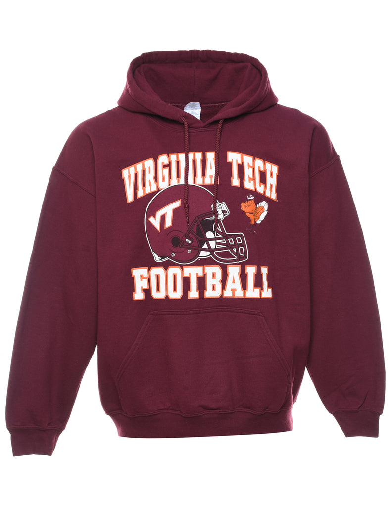 Virginia Tech Maroon Printed Hoodie - L