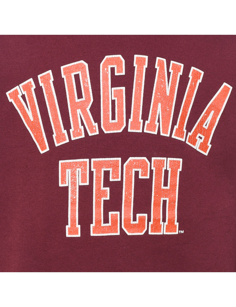 Virginia Tech Printed Sweatshirt - L