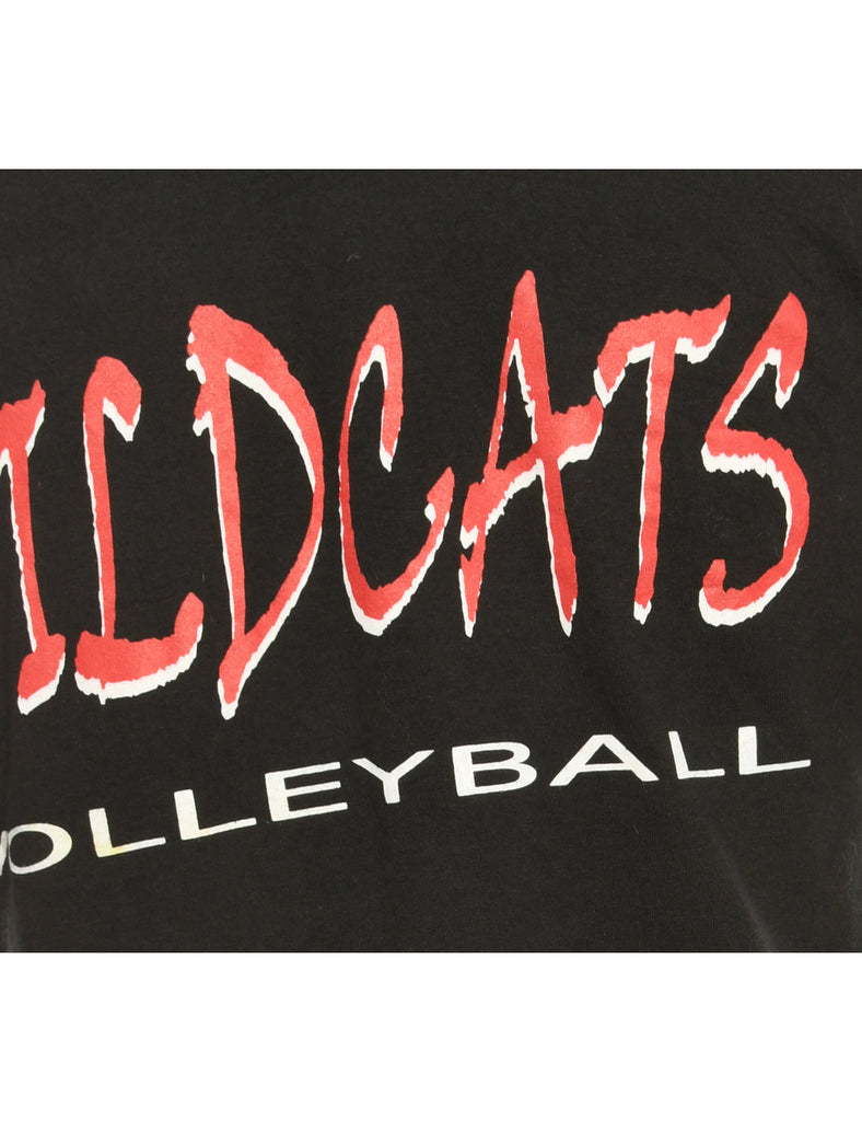 Vollyball Black Gildan Sports T-shirt - M