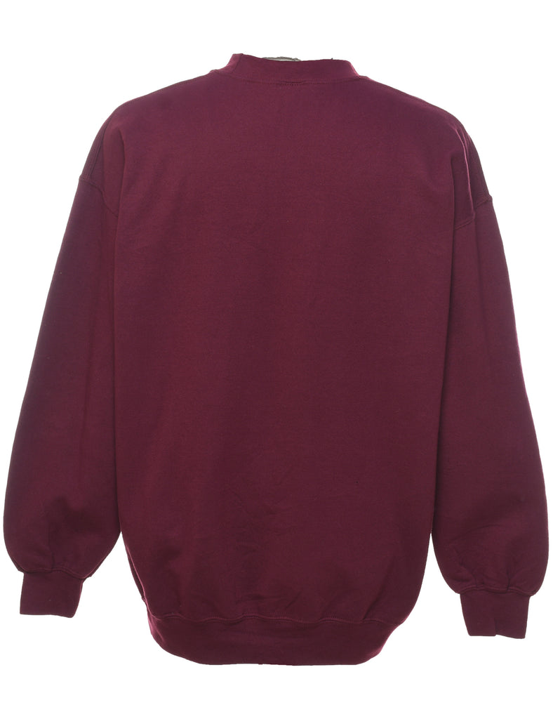 Vote Roberts For Sheriff Printed Maroon Sweatshirt - XL