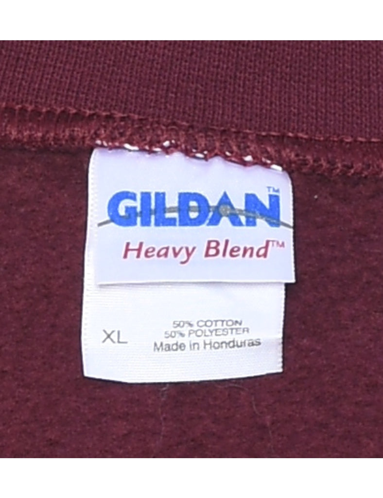 Vote Roberts For Sheriff Printed Maroon Sweatshirt - XL