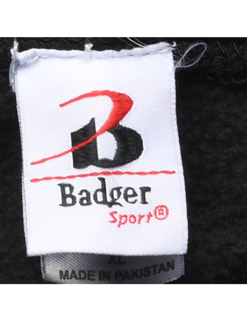 Wakefield Black & White Printed Hoodie  - XL