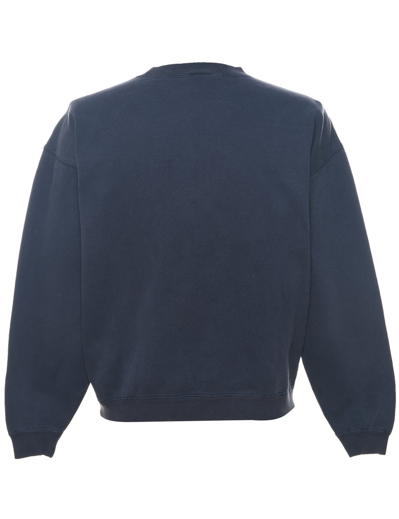 Warner Bros 1990s Navy Embroidered Cartoon Sweatshirt - M