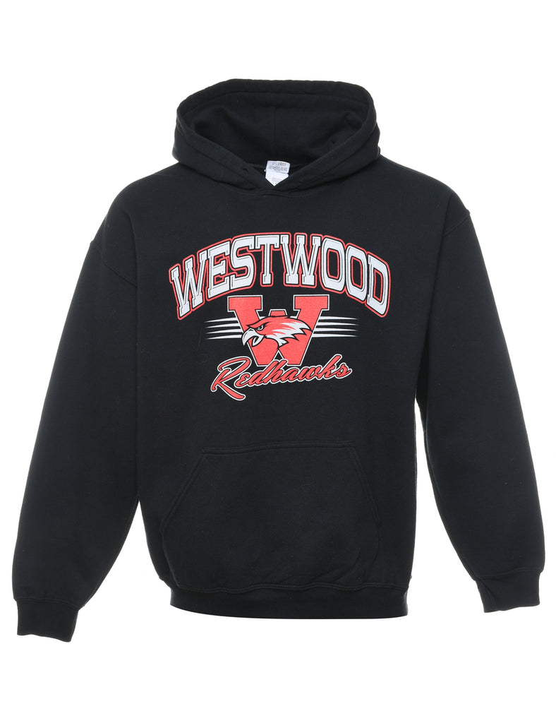 Westwood Printed Red & Black Hoodie - L