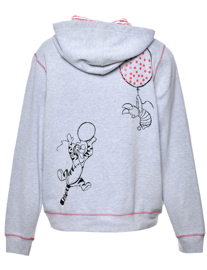Winnie The Pooh Hooded Cartoon Sweatshirt - XL