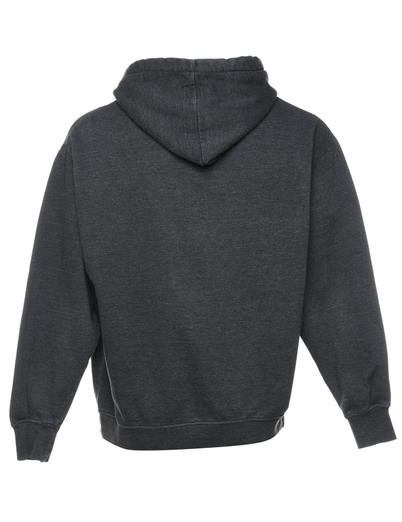 Wisconsin Dark Grey & Red Hooded Sweatshirt - L