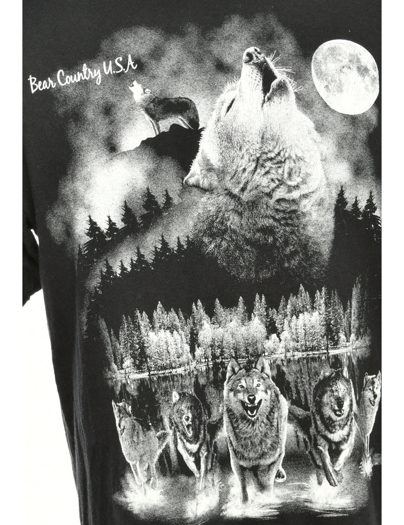 Wolf Printed T-shirt - L