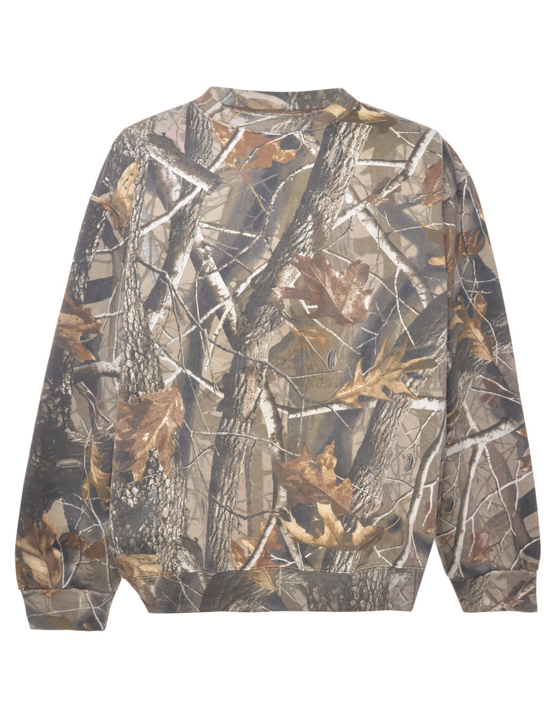 Woodland Print Sweatshirt - L