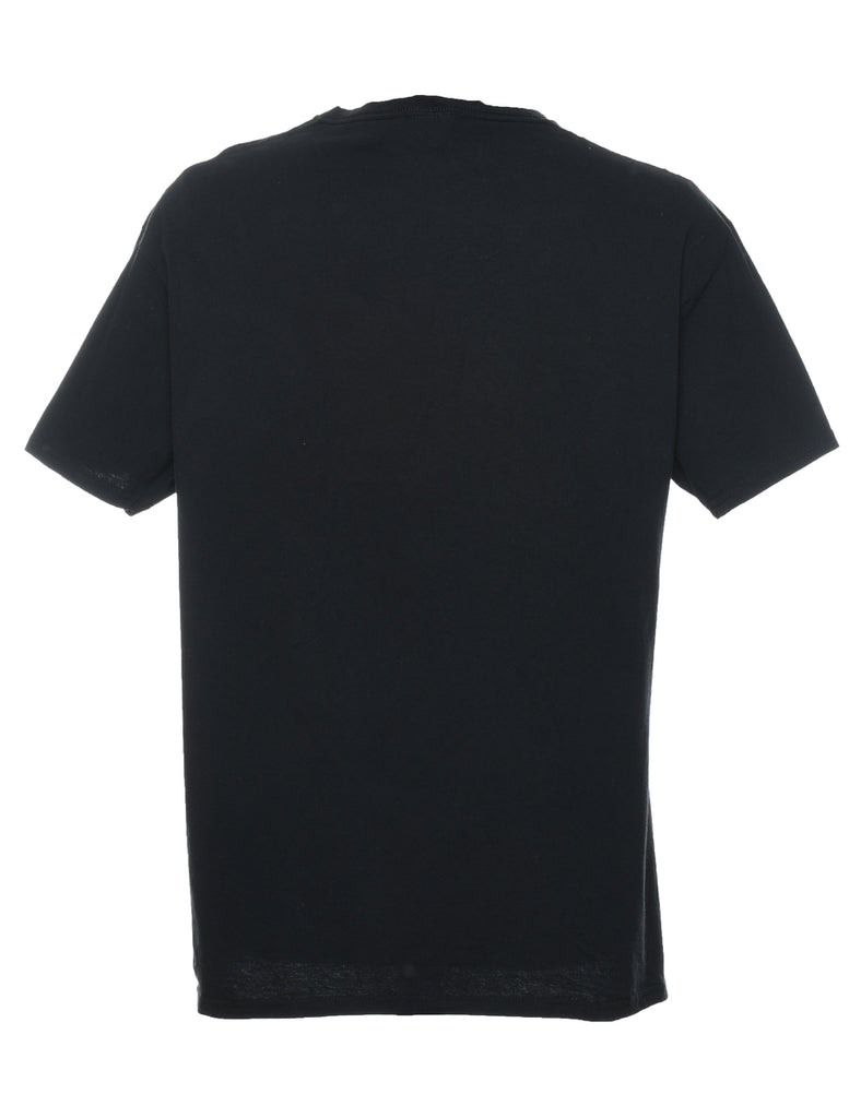 Wrestle Mania Black Printed T-shirt - L