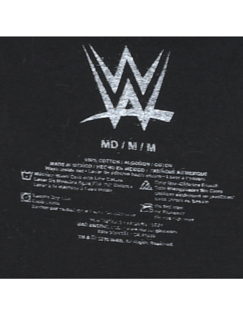 Wrestle Mania Black  Printed T-shirt - M