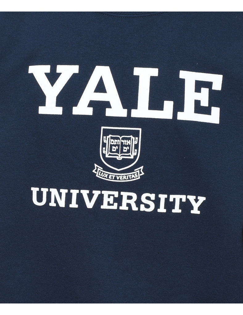 Yale University Printed Navy Sweatshirt - S