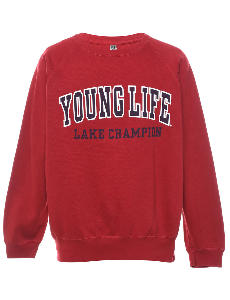 Young Life Lake Champion Printed Sweatshirt - S