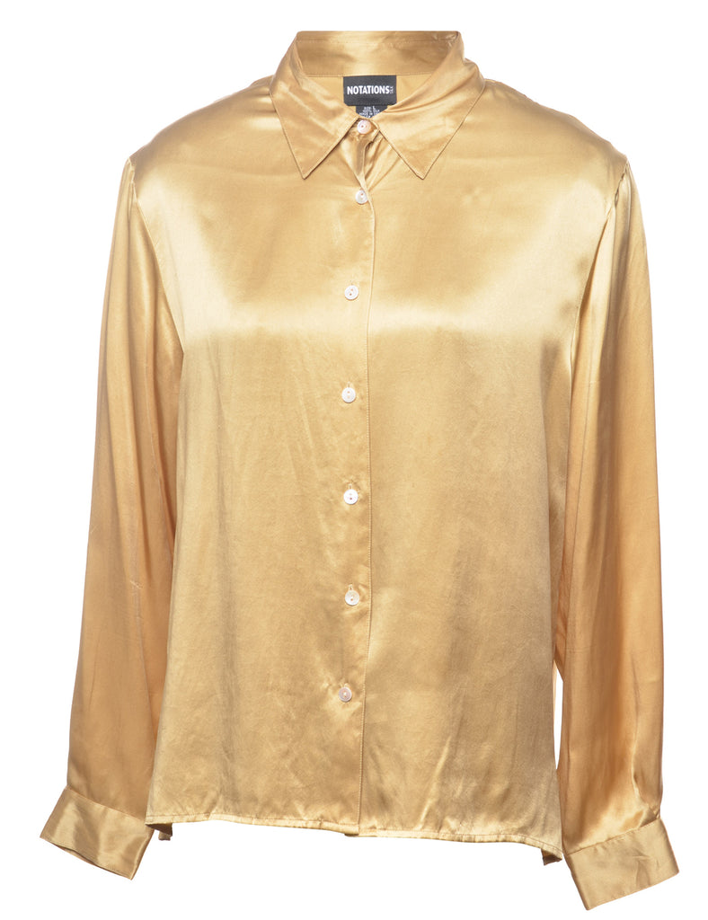 100% Silk Evening Shirt - L