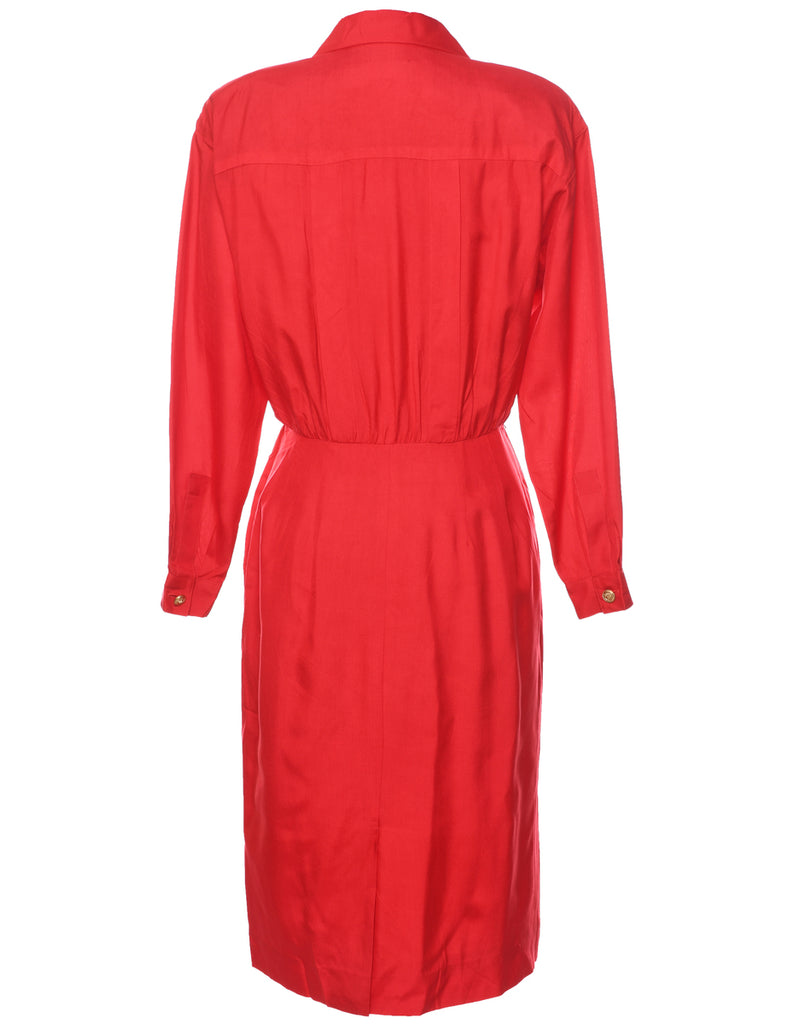 100% Silk Liz Claiborne Coat Dress - M