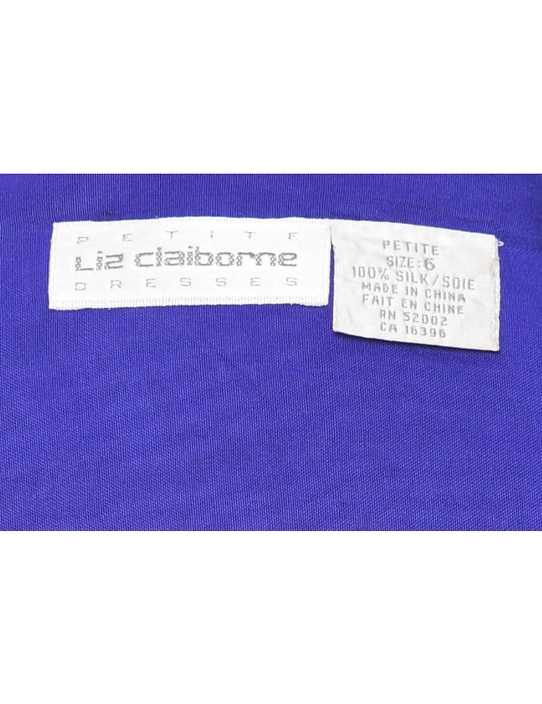 100% Silk Liz Claiborne Coat Dress - M